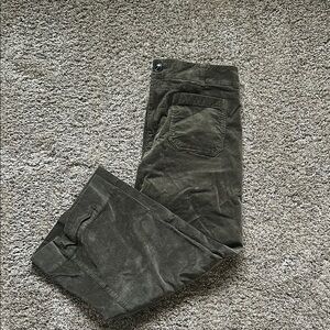 Anthropologie Olive Green Corduroy Collette Pant